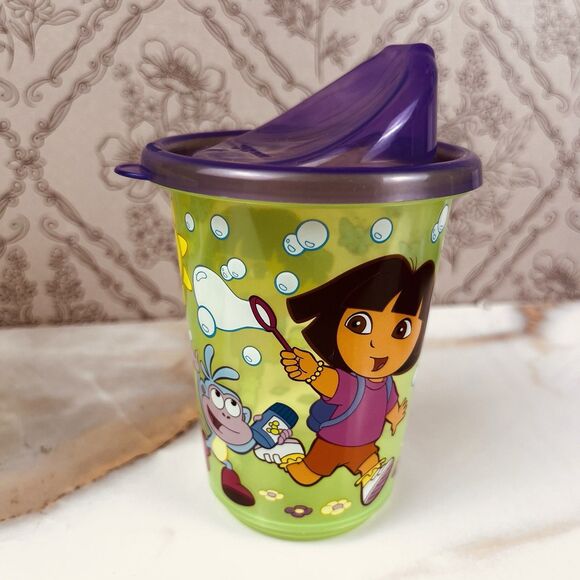 2006 Dora the Explorer & Boots 10oz Sippy Cup by Munchkin Set of 4 Lightweight - Picture 6 of 8